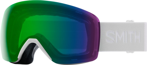 Smith Unisex Skyline White Vapor + ChromaPop Everyday Green Mirror Lens Laskettelulasit WHITE VAPOR 2021 OneSize