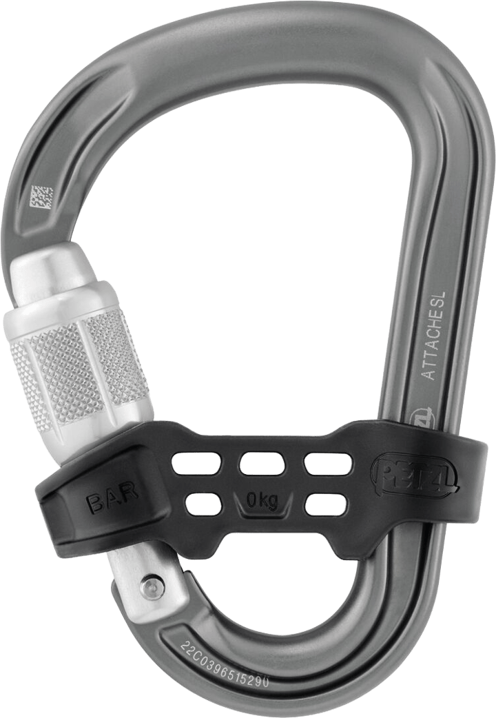 Petzl Attache Bar Carabiner Grey Petzl