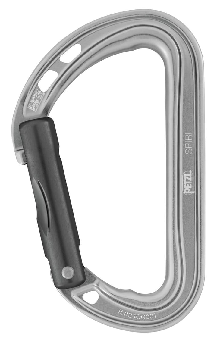 Petzl Spirit Carabiner Straight Gray Petzl Petzl Spirit Carabiner Straight Gray Petzl