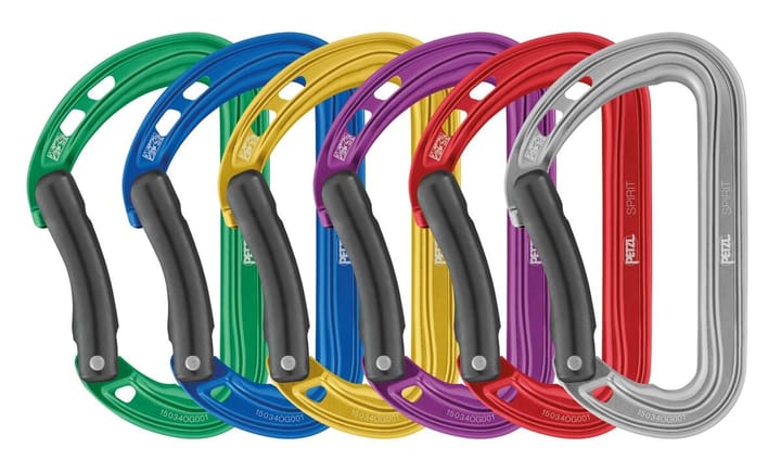 Petzl Spirit 6-Pack Blue/gray/violet/green/red/yellow Petzl