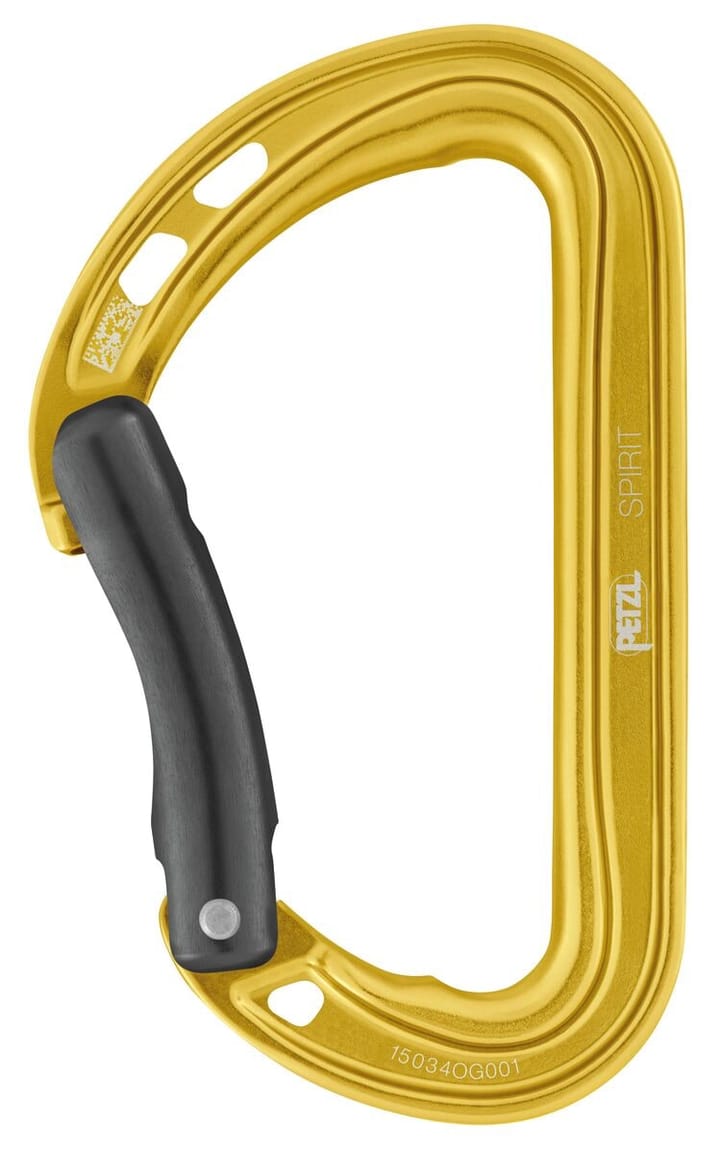 Petzl Spirit Carabiner Bent Yellow Petzl