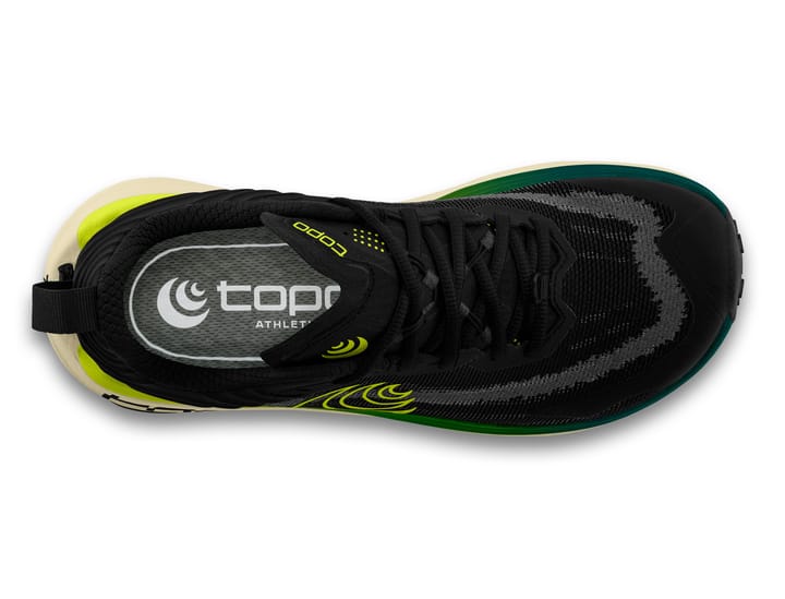 Topo Athletic Men's Vista Wide Black/lime Topo Athletic
