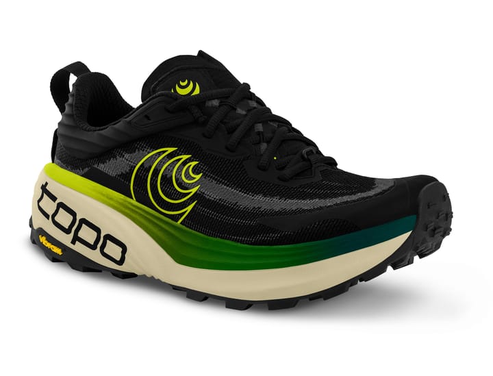 Topo Athletic Men's Vista Wide Black/lime Topo Athletic