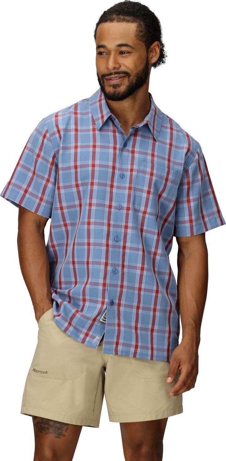 Marmot Men's Eldridge Novelty Classic Ss Rain Cloud Oliver Plaid Marmot
