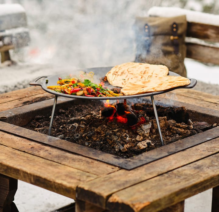 Muurikka Hot-rolled Steel Griddle Pan with Legs Ø38 cm Steel Muurikka