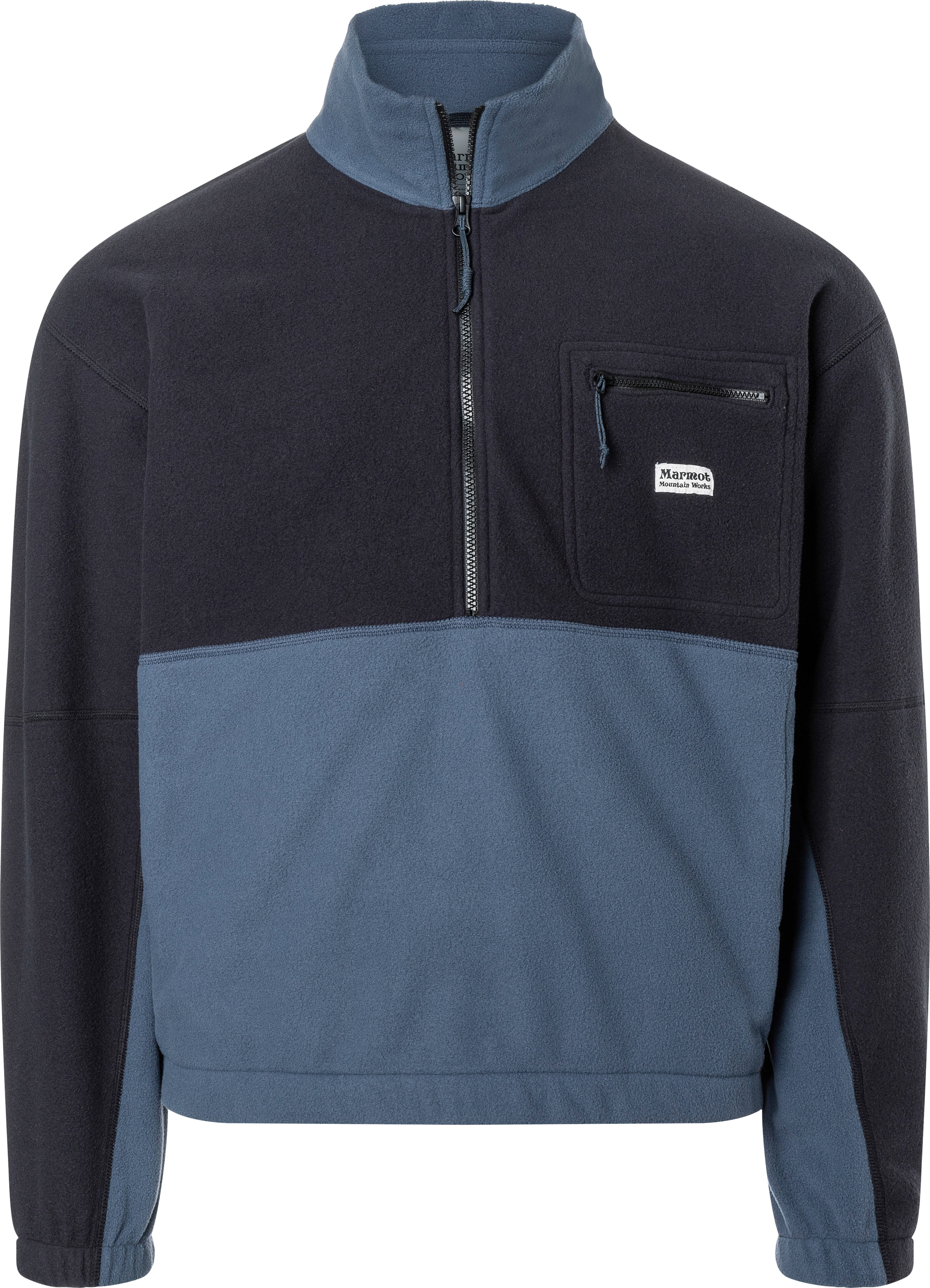 Marmot Men's Retro Rocklin 1/2 Zip Black/thunderhead Långärmade vardagströjor S
