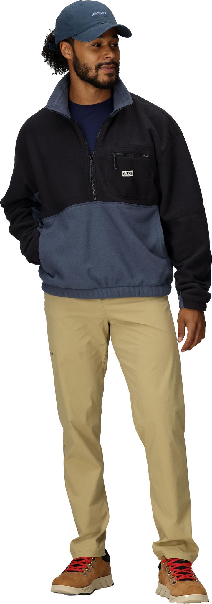 Marmot Men's Retro Rocklin 1/2 Zip Black/thunderhead Marmot