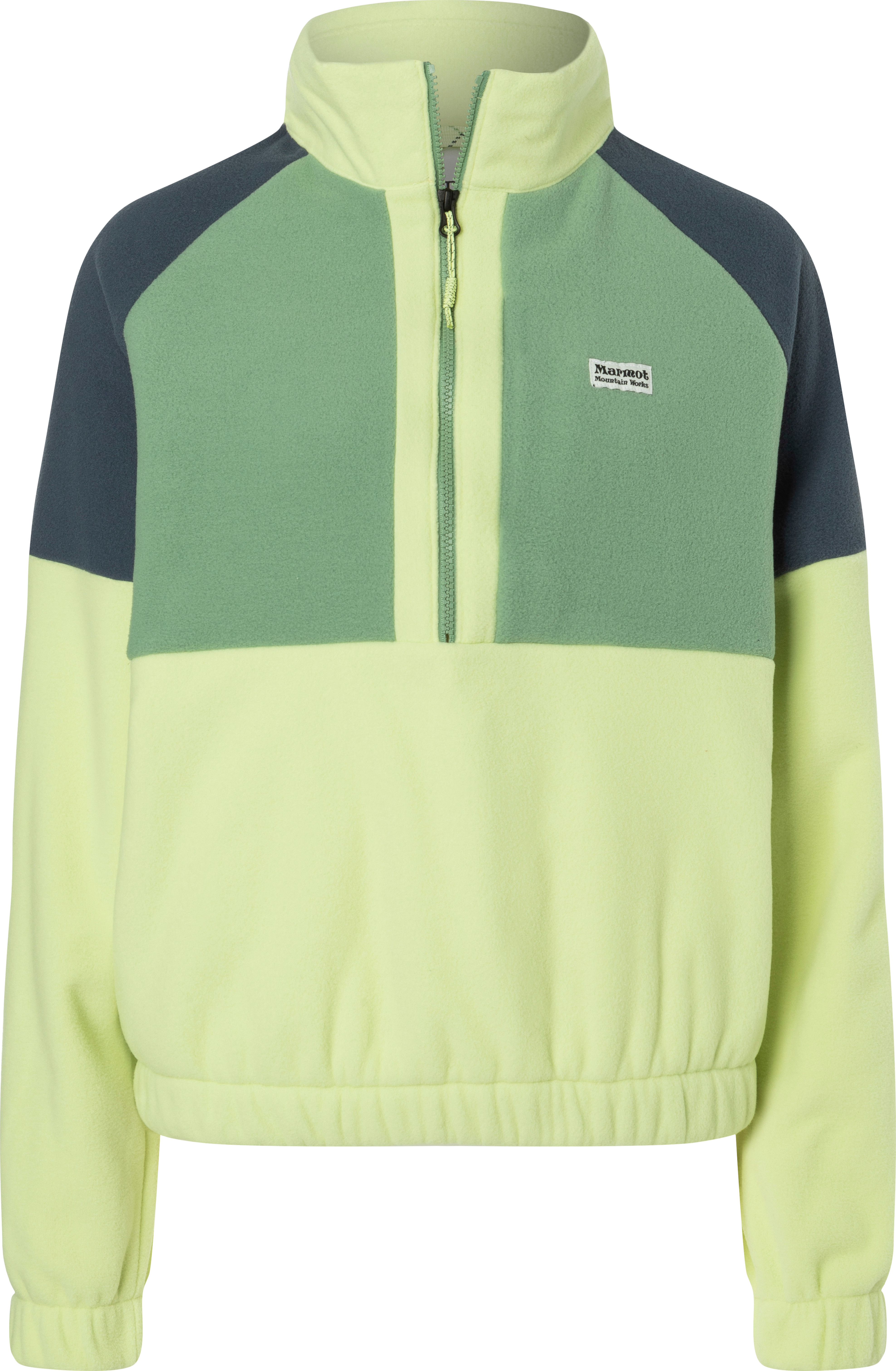 Marmot Women's Retro Rocklin 1/2 Zip Matcha/agate Green/thunderhead Langermede trøyer L