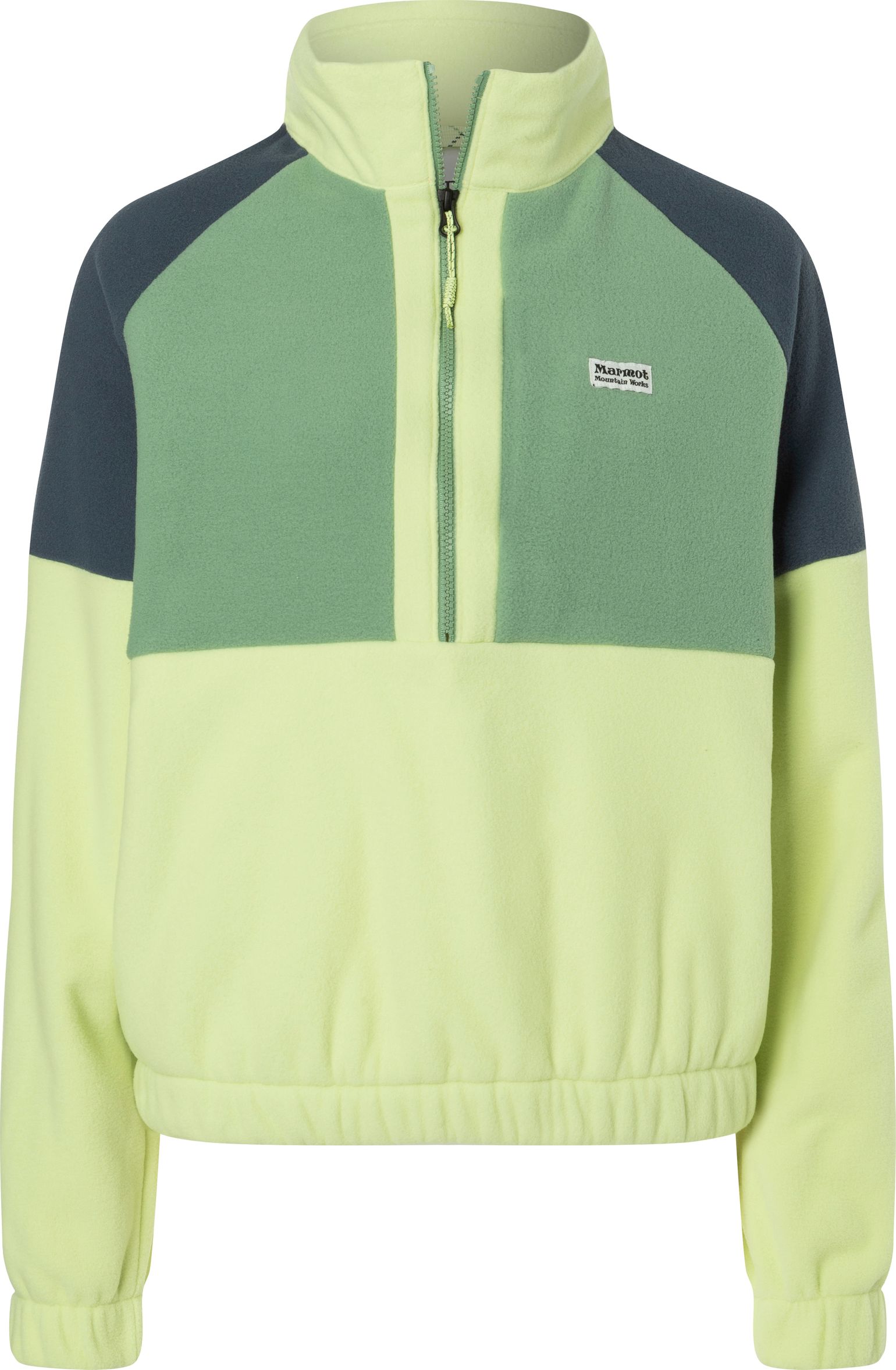 Marmot Women's Retro Rocklin 1/2 Zip Matcha/agate Green/thunderhead