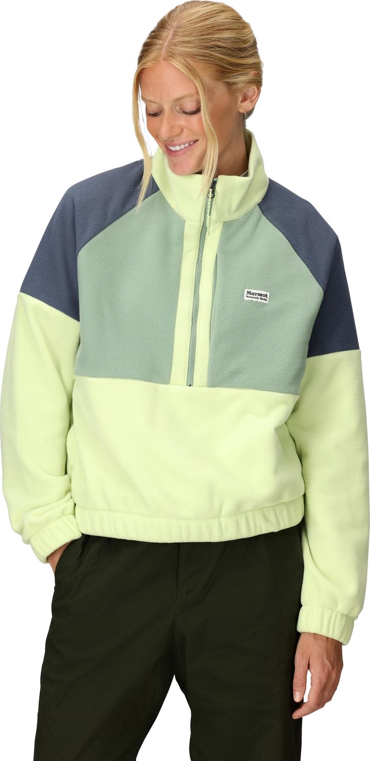 Marmot Women's Retro Rocklin 1/2 Zip Matcha/agate Green/thunderhead Marmot Marmot Women's Retro Rocklin 1/2 Zip Matcha/agate Green/thunderhead Marmot