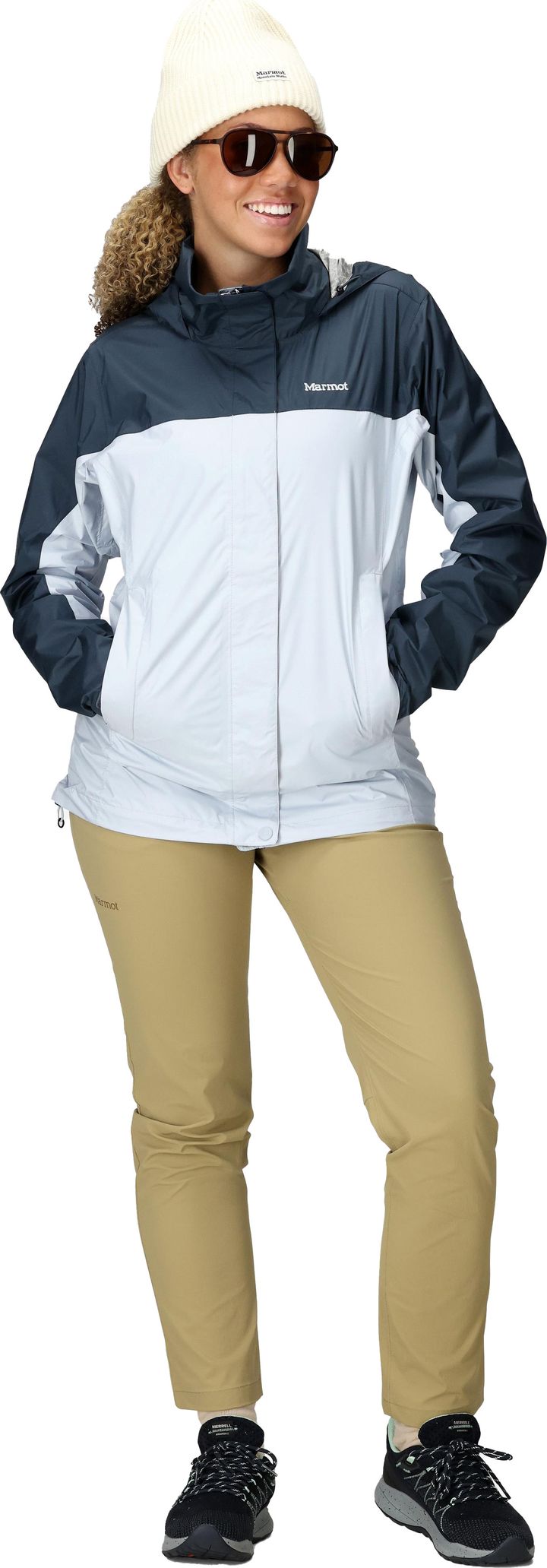 Marmot Women's Precip Eco Jacket Thunderhead/vapor Marmot