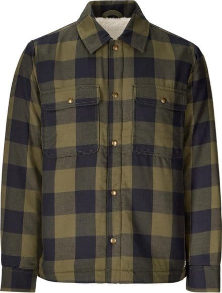 Marmot Men's Ridgefield Sherpa Flannel Shirt Jacket Nori/black Marmot