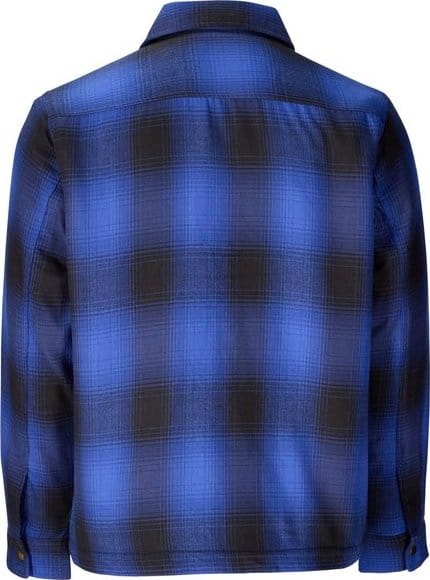 Marmot Men's Ridgefield Sherpa Flannel Shirt Jacket Oxide Blue Marmot