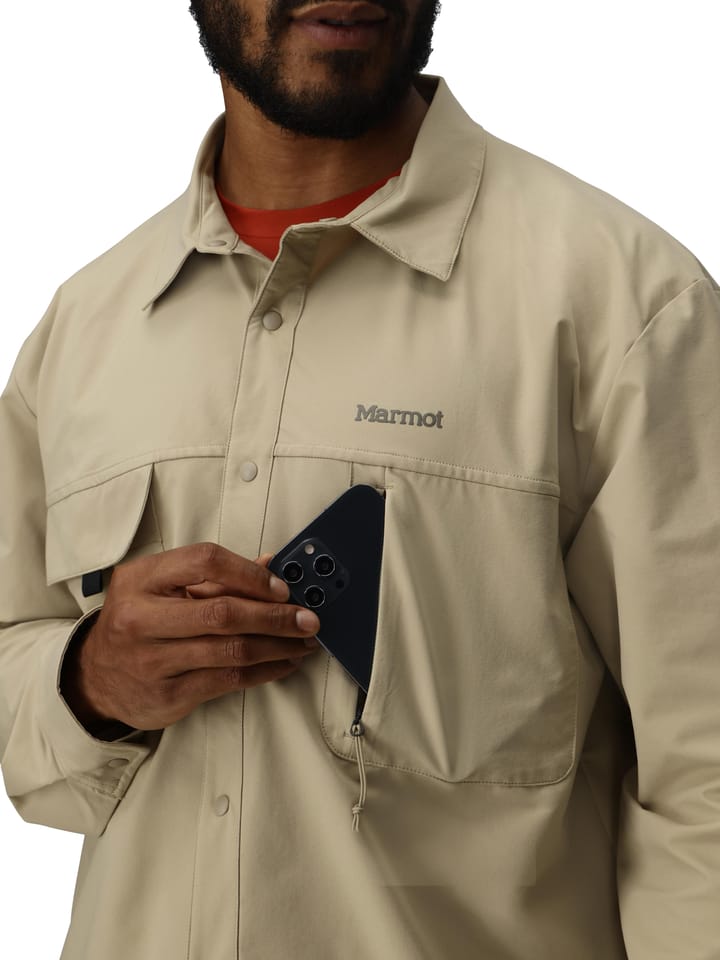 Marmot Men's Airexchange Upf 40 Overshirt Chinchilla Marmot