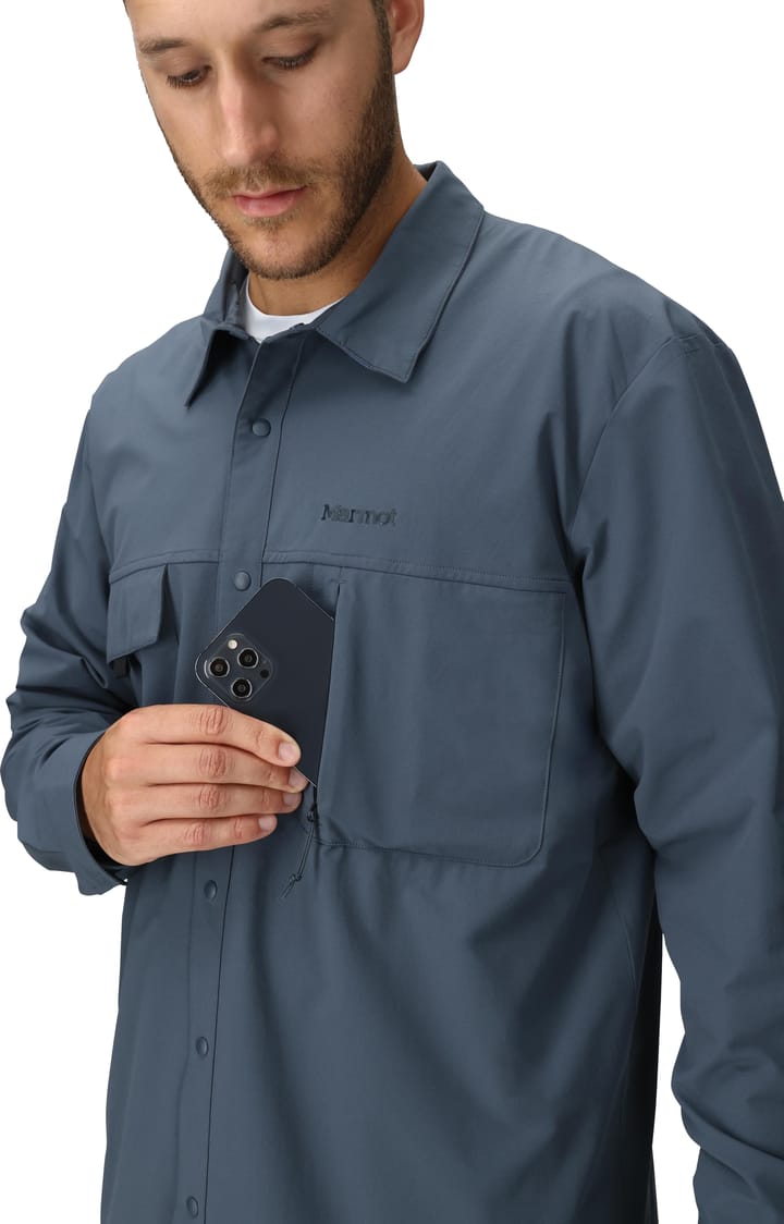 Marmot Men's Airexchange Upf 40 Overshirt Thunderhead Marmot
