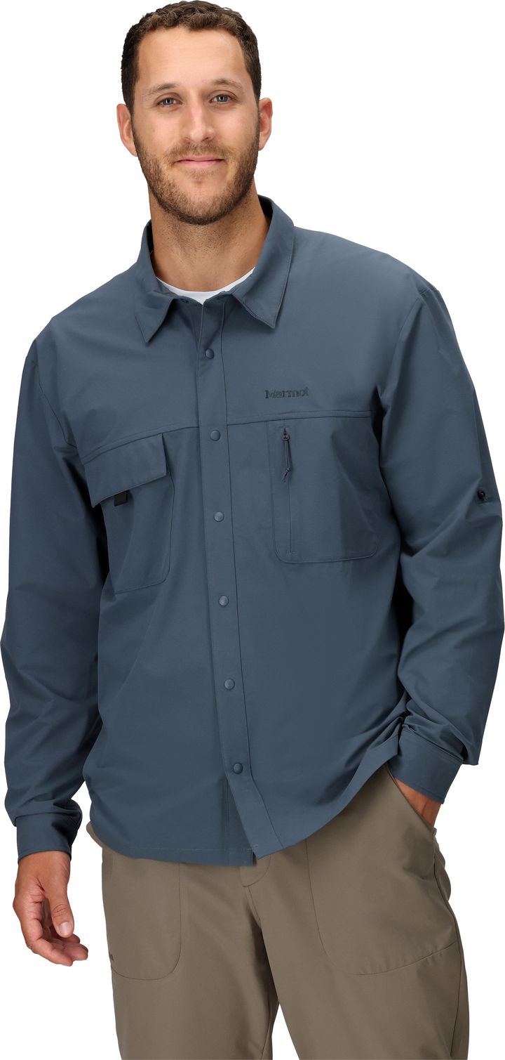 Marmot Men's Airexchange Upf 40 Overshirt Thunderhead Marmot
