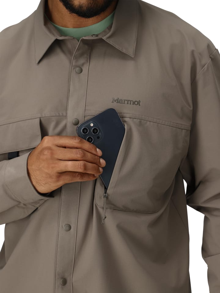 Marmot Men's Airexchange Upf 40 Overshirt Claystone Marmot