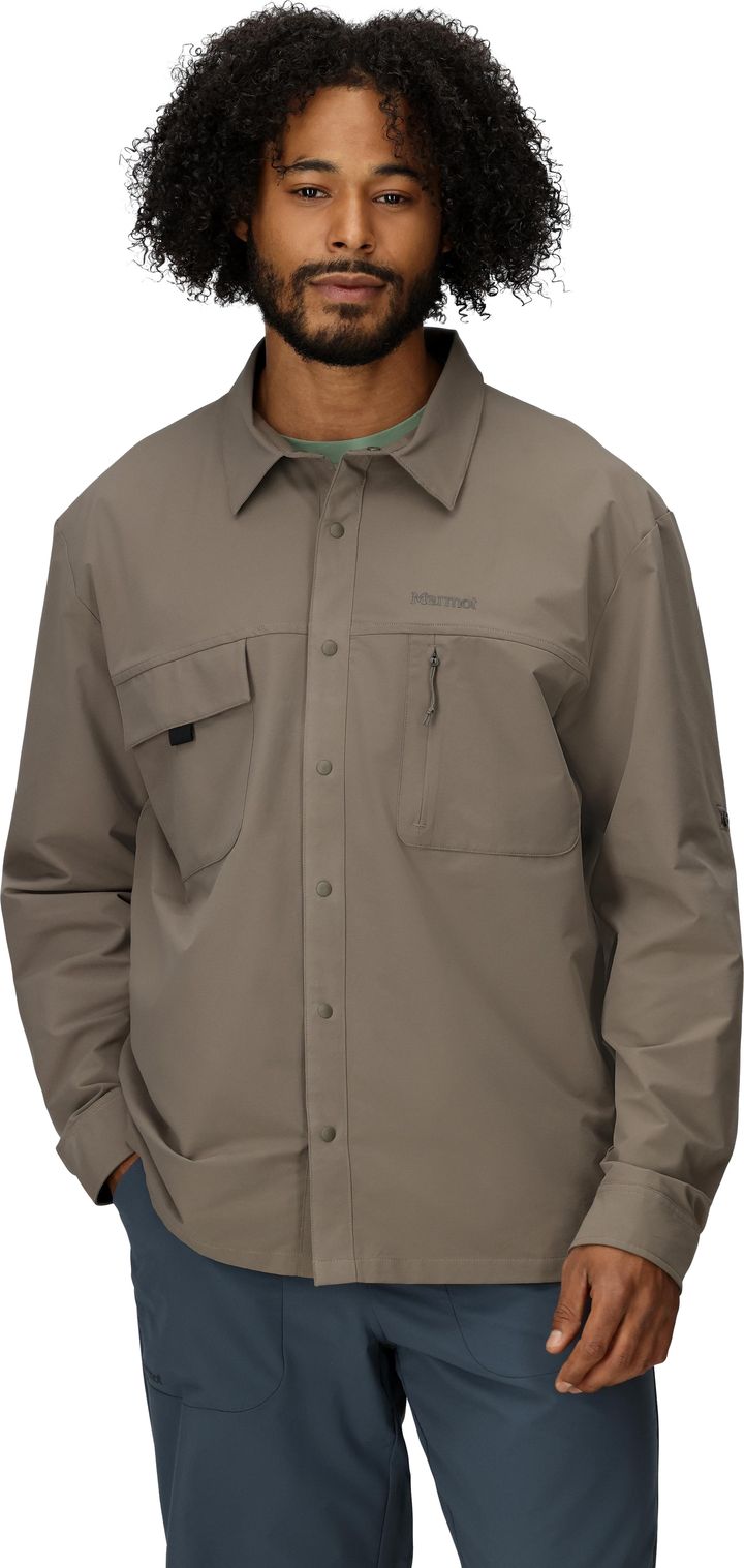 Marmot Men's Airexchange Upf 40 Overshirt Claystone Marmot