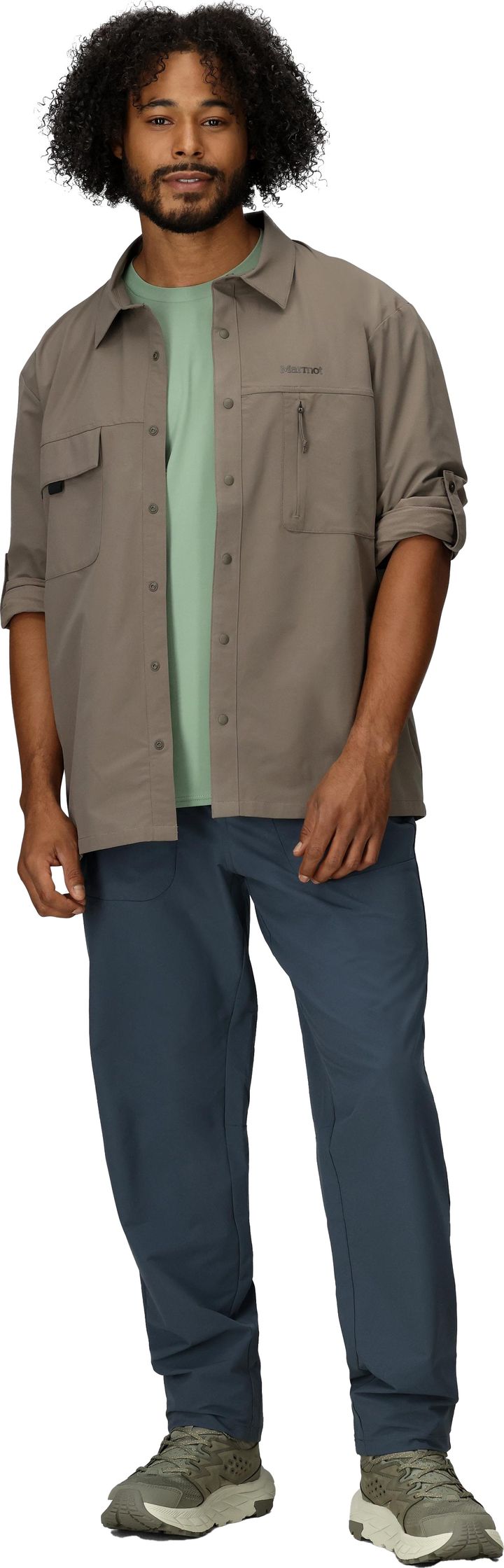 Marmot Men's Airexchange Upf 40 Overshirt Claystone Marmot