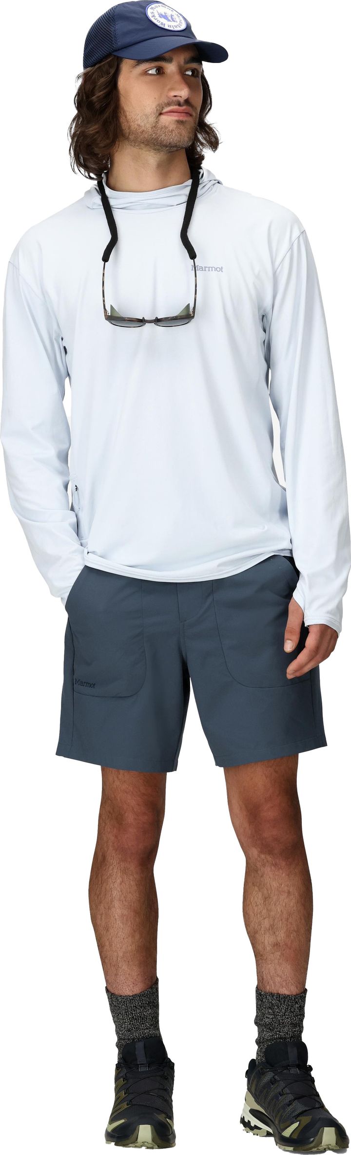 Marmot Men's Airexchange Upf 40 Short 7"  Thunderhead Marmot