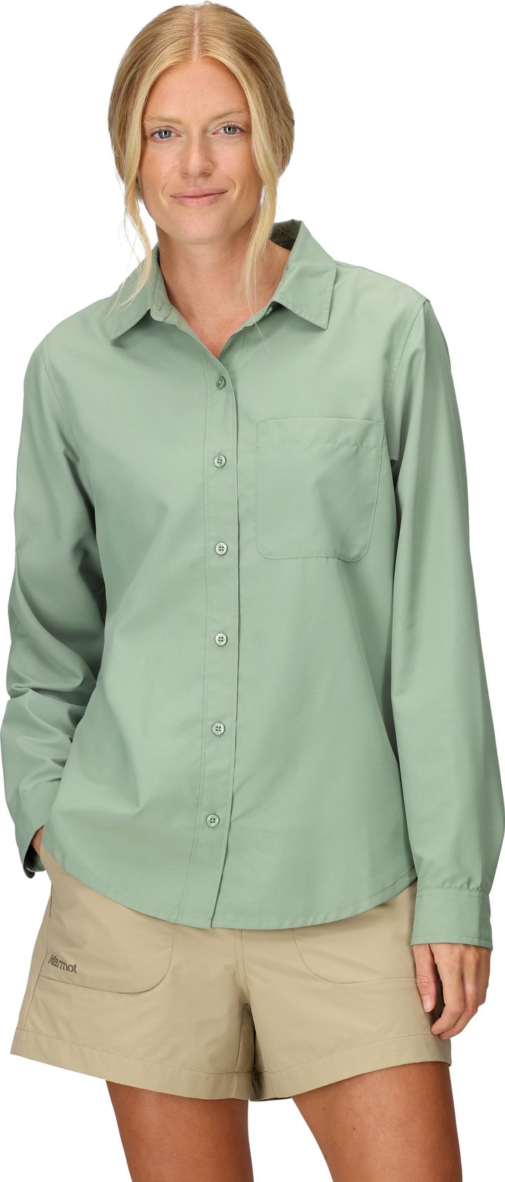 Marmot Women's Airexchange Upf 40 Ls Shirt Agate Green Marmot Marmot Women's Airexchange Upf 40 Ls Shirt Agate Green Marmot