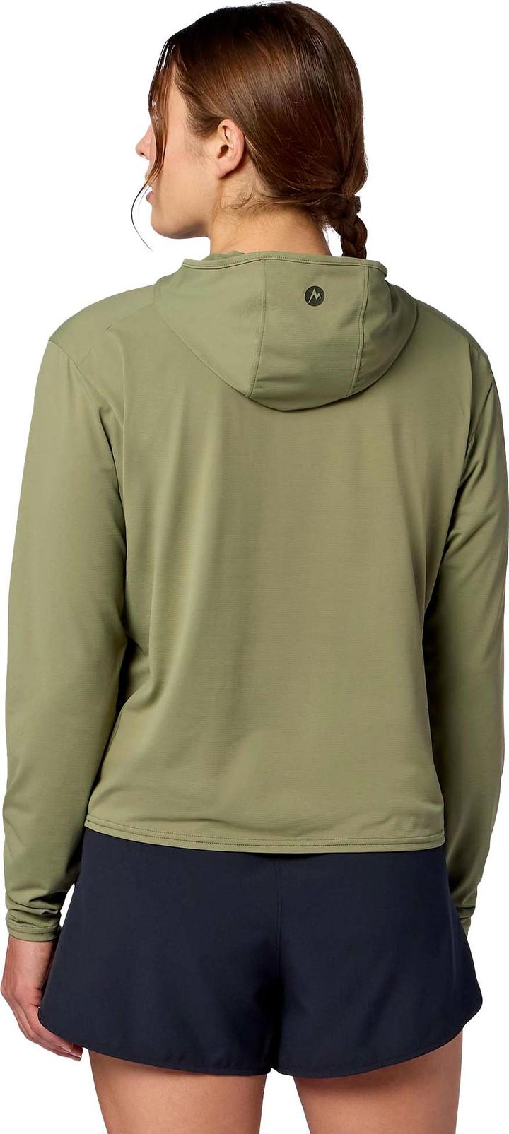 Marmot Women's Airexchange Upf 50 Hoody Olive Grove Marmot