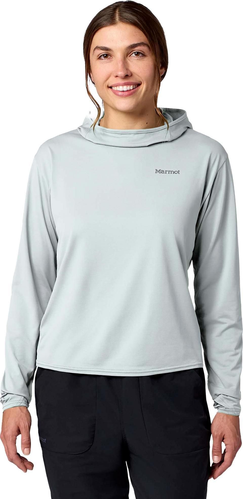 Marmot Women's Airexchange Upf 50 Hoody Boulder Crack