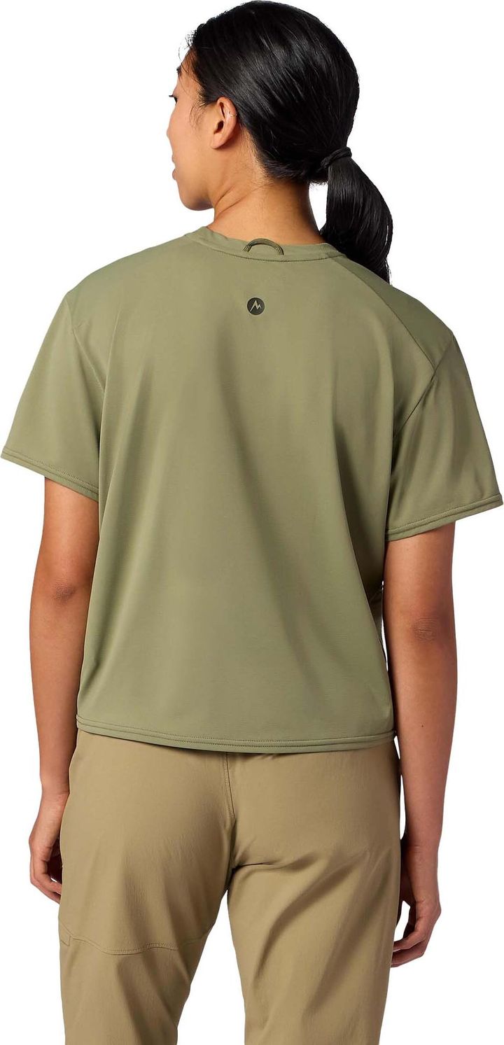 Marmot Women's Airexchange Upf 50 Crew Ss Olive Grove Marmot