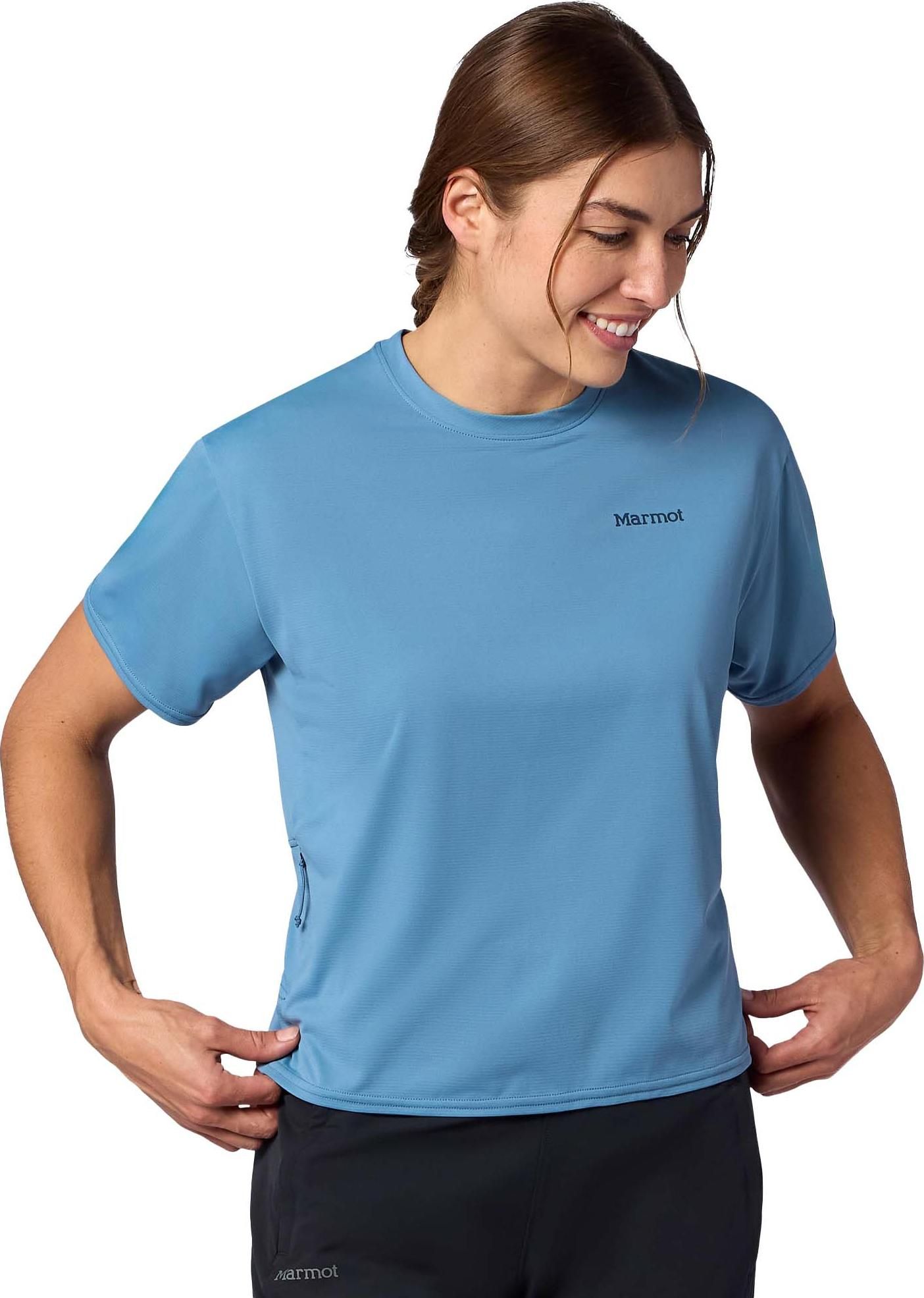 Marmot Women's Airexchange Upf 50 Crew Ss Summer Storm