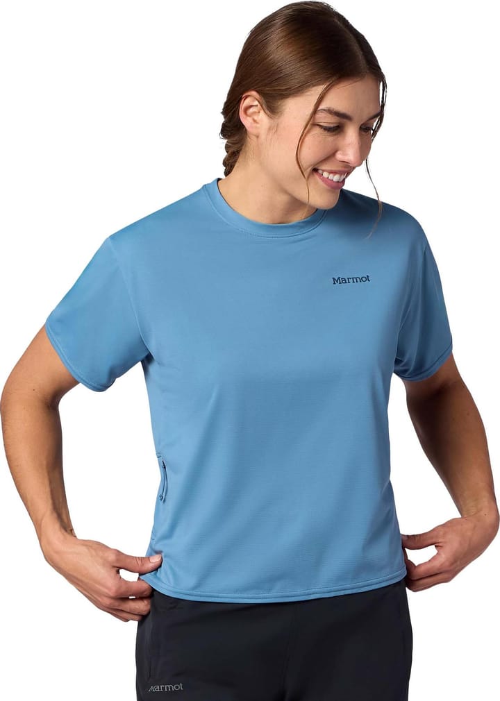 Marmot Women's Airexchange Upf 50 Crew Ss Summer Storm Marmot