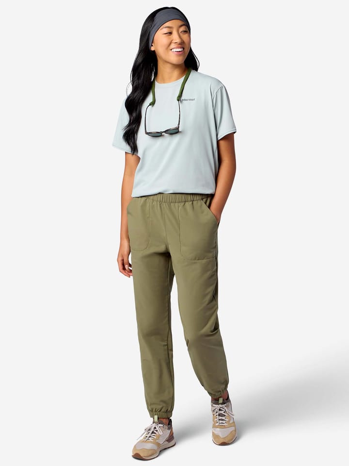 Marmot Women's Airexchange Upf 40 Jogger Olive Grove Marmot
