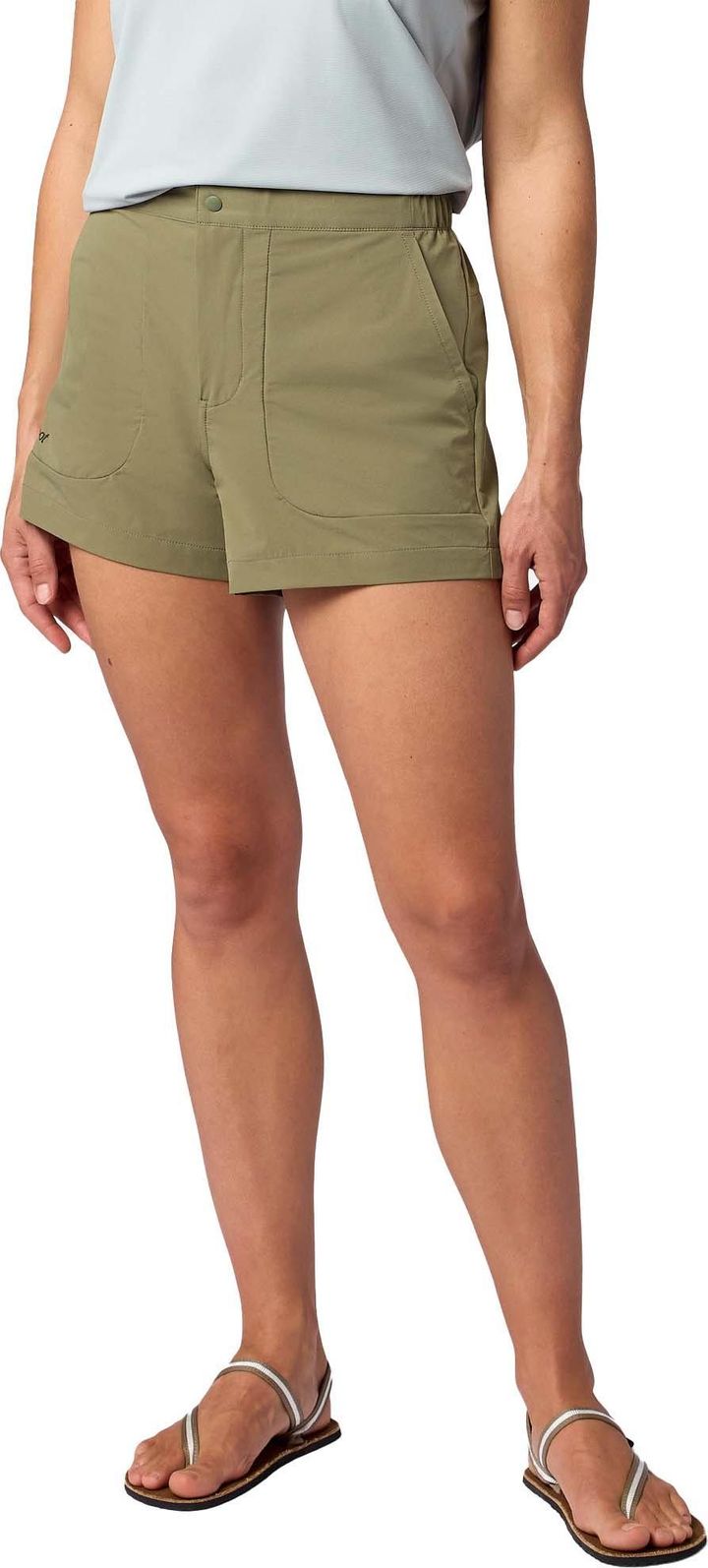 Marmot Women's Airexchange Upf 40 Short 4" Olive Grove Marmot