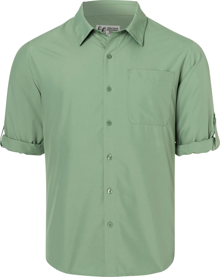 Marmot Men's Airexchange Upf 40 Ls Shirt Agate Green Marmot