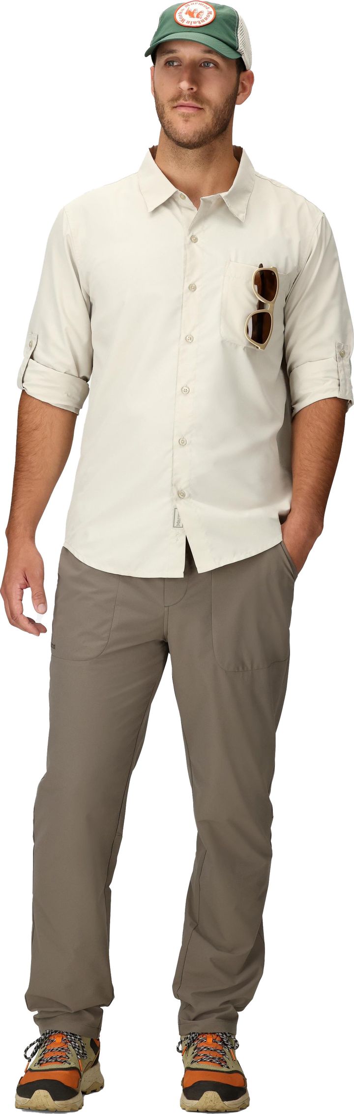 Marmot Men's Airexchange Upf 40 Ls Shirt Birch Bark Marmot