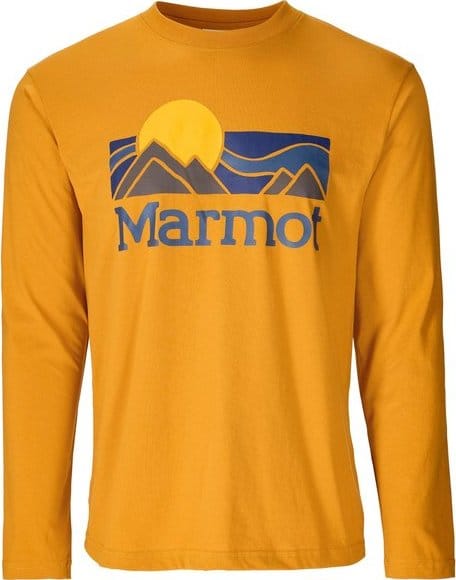 Marmot Men's Coastal Tee Ls Honey Glaze Marmot