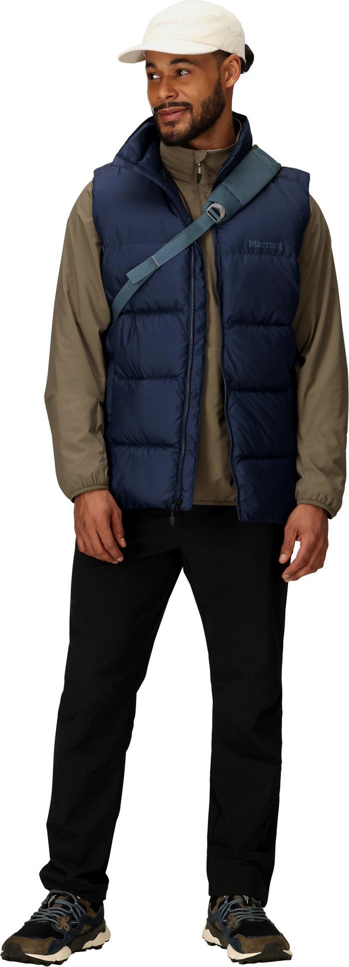 Marmot Men's Guides Down Vest Arctic Navy Marmot
