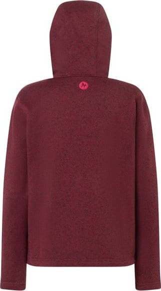 Marmot Women's Drop Line Full Zip Hoody Acai Berry Heather Marmot