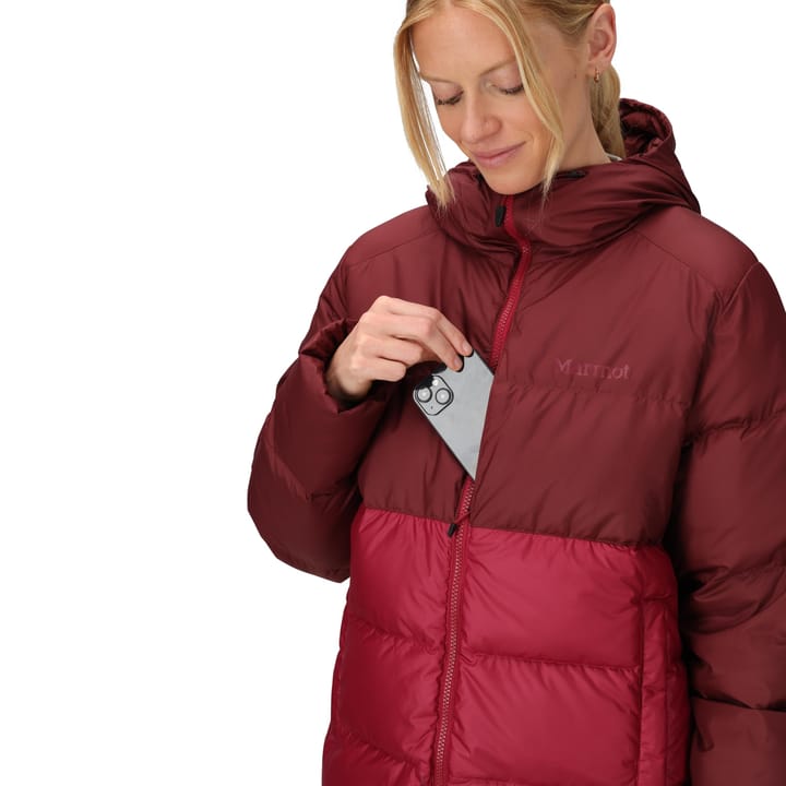 Marmot Women's Guides Down Hoody Acai Berry/Red Mulberry Marmot