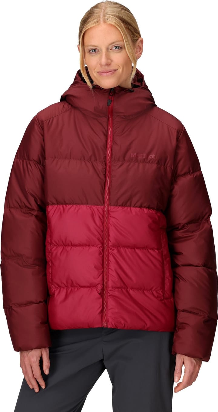 Marmot Women's Guides Down Hoody Acai Berry/Red Mulberry Marmot