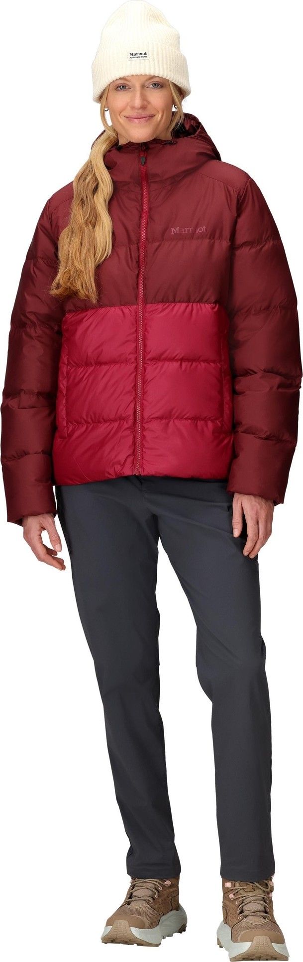 Marmot Women's Guides Down Hoody Acai Berry/Red Mulberry Marmot