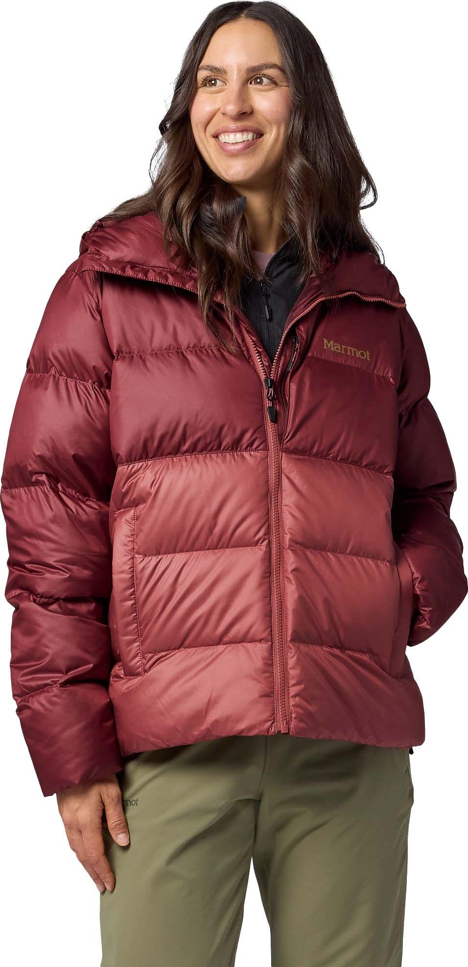 Marmot Women's Guides Down Hoody Oxblood/praline