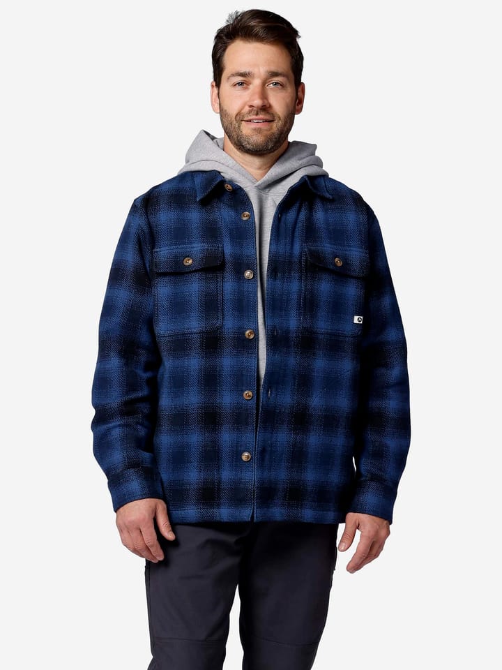 Marmot Men's Pinecrest Heavyweight Flannel Overshirt Nightfall Navy Shadow Plaid Marmot