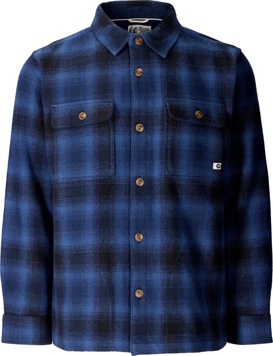 Men's Pinecrest Heavyweight Flannel Overshirt Nightfall Navy Shadow Plaid