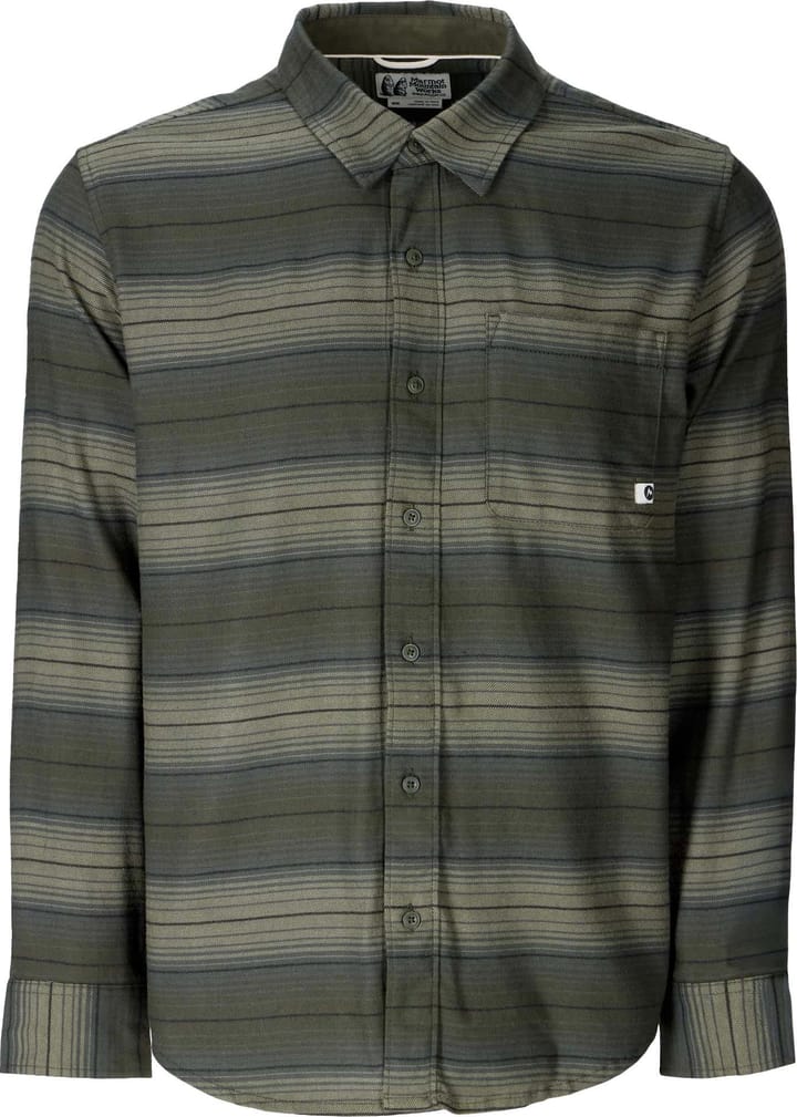 Marmot Rush Creek Lightweight Flannel Ls Nori Stripe Marmot