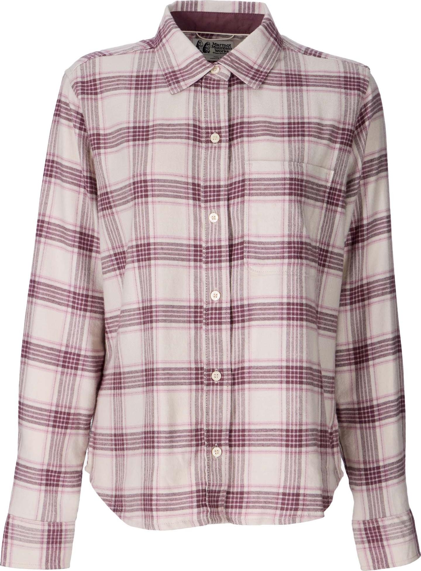 Marmot Women's Rush Creek Lightweight Flannel Ls Sugar Plum Plaid