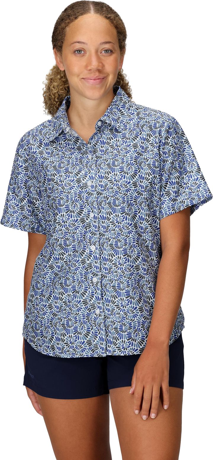 Marmot Women's Airexchange Novelty Ss Shirt Vapor Sunburst Marmot