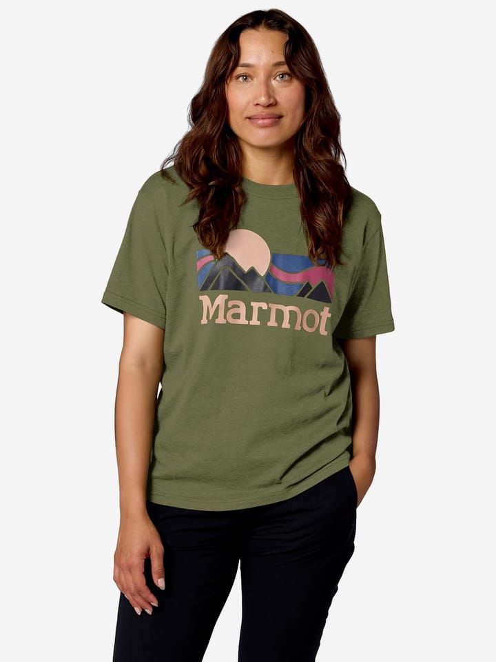 Marmot Women's Coastal Tee Surplus Green Heather Marmot