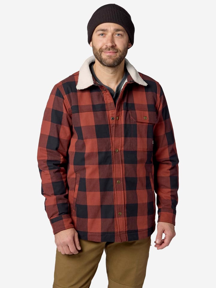 Marmot Men's Hidden Peaks Shirt Jacket Pecan Buffalo Plaid Marmot