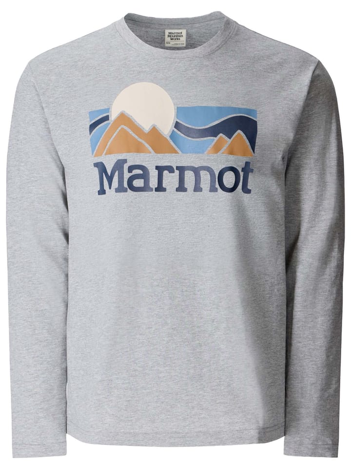 Marmot Men's Coastal Tee Ls Grey Heather Marmot