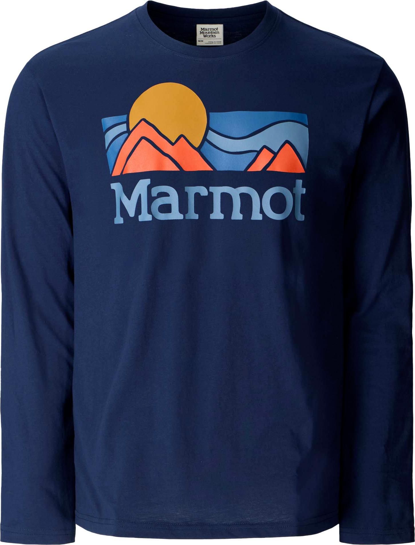 Marmot Men's Coastal Tee Ls Nightfall Navy
